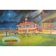Broomfield Park Stadium Pavillion Fine Art Print - Airdrie FC
